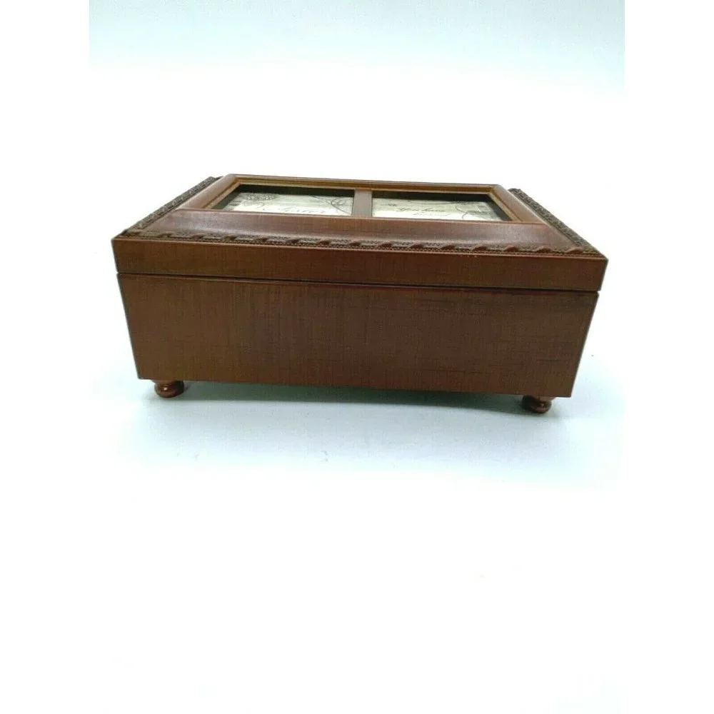 SANKYO COTTAGE GARDEN JEWELRY FLIP TOP MUSIC BOX 4